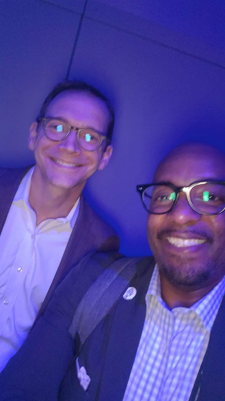 Ronald C. Rice with Texas Education Commissioner Mike Morath