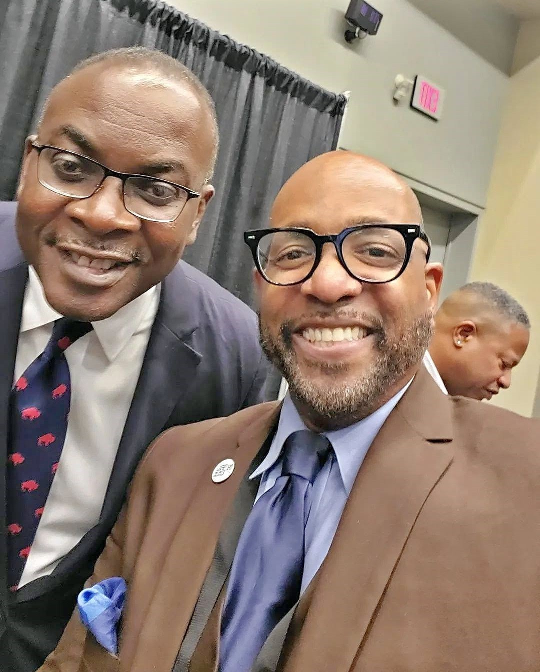 Ronald C. Rice with Byron Brown